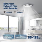 Bathroom Exhaust Fan 50-110-160 Cfm With Humidity Sensor Quiet Ceiling Vent Fan
