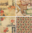 Vintage Rose Scrapbook Paper Pad  double-sided Floral Specialty Decorative Craft