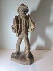 Vintage Sic Hand Carved Wooden Man Figurine Made In France Free Shipping 