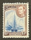 Travelstamps  1938-1951 Bermuda Stamps Scott  119 - 1 1 2d Kgvi Mint Mnh Og