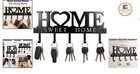 Adjustable Wall Key Rack For Easy Access - 5 Hook Organizer For Daily Essentials