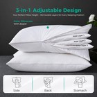 Three Geese Queen standard  pack Of 2   White - Adjustable Pillow 1 0