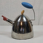Vintage Michael Graves Stainless Steel Tea Kettle With Whistle Spout Teapot