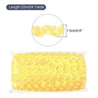 24 Yard Sequins Beaded Lace Trim 0 6 Inch Braid Trim Yellow