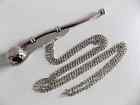 Nautical Sliver Finish Boatswain 5  Brass Whistle W Chain Bosun Call Pipe Gift