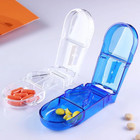 Pill Cutter Box And Splitter Stainless Steel Blade Dispenser Cuts Pills Tablets