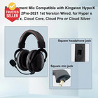 Replacement Game Microphone Compatible With Hyperx Cloud 2 X Core Pro Cloud Silv