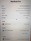 Macbook Pro 13  2017 A1708 Intel Core I5 2 3 Ghz 16gb 128gb Ssd battery Service