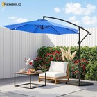 Newbulig 10ft Patio Umbrella With Base Included  10ft-with 4 Bases  Dark Blue 