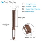 Hand Reamer 18mm 0 71  Cutting Diameter Steel H8 8 Flutes For Aluminum