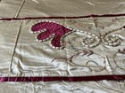 1920   s 2 Pc  Luxurious Embroidered Satin Bed Boudoir Ensemble 87    By  87   