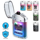 Dual Arc Electric Plasma Cigarette Lighter Rechargeable Usb Flameless Windproof