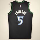 Anthony Edwards  5 Basketball Jersey Black Fan Jersey Sewn Brand New S-2xl