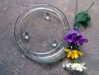 Beautiful Clear Glass Pillar Candle Holder -  7 1 2 
