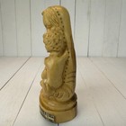 Vtg Mother Mary   Jesus Statue Figure Carved Olive Wood Bethlehem Religious 4 75