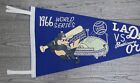 Original Vintage 1966 Mlb World Series Dodgers Vs Orioles Felt Pennant Flag
