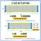 Portable Volleyball   Badminton Combo Net Set With 2 Nets  20ft And 32ft    B   