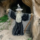 Vintage Pewter Gandalf Wizard Figurine D d Lotr Hand Painted 3 25 