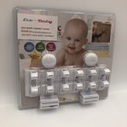 Eco-baby 12 Pack Safety Magnetic Cabinet And Drawer Locks For Child Proofing New