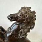  Jaru Bronze Solid Horse Figurine Statue Rare Vintage Rearing Stallion 12 5 In