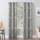 New Energy Efficient Blackout Floral Print Grommet Curtain Panel Noise Reducing