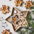 5 Pcs Star Cookie Cutter Set Stainless Steel Cutters Baking Cookies For Party
