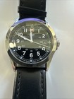 Victorinox Swiss Army Men   s Watch Black Dial Leather Band - Not Working