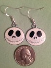 Jack Skellington Pumpkin Skull Earrings - W ss Ear Wires - Halloween Nightmare