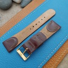 Vintage 19mm Kreisler Tapered Shell Cordovan Short Classic 50s Unused Watch Band