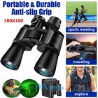 Day night 180x100 Zoom Bak4 Military Binoculars Optics Hunting Camping Powerful
