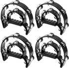 Elegant 4 Pack Double Row Tambourine - Essential For Church   Celebrations