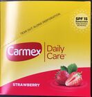 3 Packs Of Carmex Moisturizing Lip Balm Spf15 Strawberry Flavor  15oz Daily Care