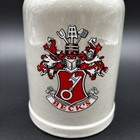 Vtg Beck   s Beer  5 Liter Ceramic Gerz German Bier Brewing Crest Mug Salt Glazed