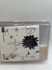 Pretty Amazing Stampin  Up Vintage Wood   Rubber Stamps Set Of 6 New In Box