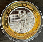 Desert Inn Las Vegas  10 Silver Strike Token 1997 Golfer G Mint Mark New Case