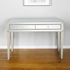 48  Silver Mirrored Glass Console Table