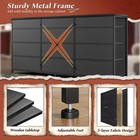 55  Long Dresser For Bedroom With 12 Fabric Drawers Entertainment Center