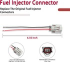 4pcs Fuel Injector Connectors With Pigtail Wiring Harness