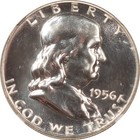 1956 Proof Franklin Half Dollar Type 1 - Ngc Pf-67  White   Superb 