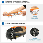 Ice Snow Anti Slip Spikes Grippers Crampons Ice Cleats For Hike Shoes Boot  