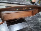 Vintage Wooden Spice Rack Cottagecore Mushroom Two-tier W drawers Hanging Japan