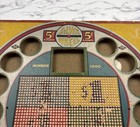 Vintage 5 Cent Silver Wheel Wooden Punch Board 5 Cent Display  1000 Rare