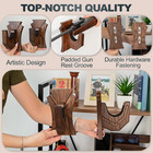 Rifle Wall Mount - Futuristic Gun Hooks  Wooden Gun Rack For Rifles And Shotguns