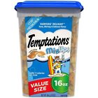 Temptations Classic Crunchy And Soft Cat Treats 16 Oz  Tub