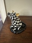 Mackenzie Childs Courtly Check Pig Figurine Ipad Holder