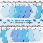 Baby Closet Dividers 8pcs  Blueberry Themed Wooden Double-sided Clothes Size    