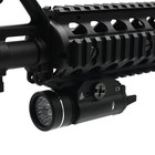1500 Lumen Tactical Flashlight  Picatinny Rail Mount Gun Light With Strobe Mode