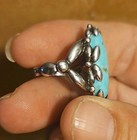 Carolyn Pollack Sterling Silver Sleeping Beauty Turquoise Ring Size 9 8g