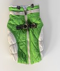 New Sz S Green Quilted Reflective Dog Winter Jacket Coat W  Harness Fleece Lined