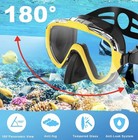 Adult Snorkel Set Gear Anti-fog Panoramic View Swimming Mask With Carry Bag